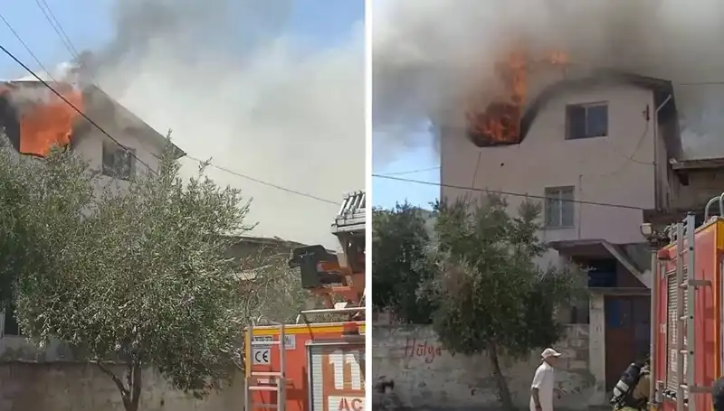 Hatay'da Korkunç Yangın! Küçük Çocuk Hastaneye Kaldırıldı